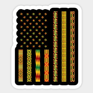 African Kente Fabric Usa Dashiki Sticker